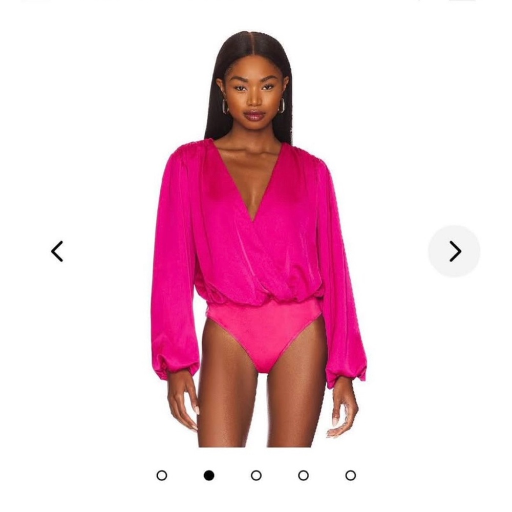 Lovers + Friends Fuchsia Bodysuit